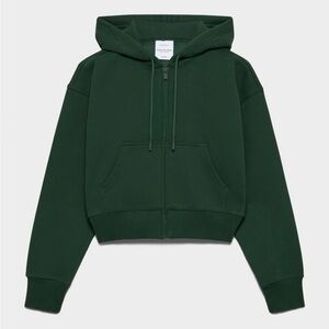 ARITZIA TNA COZY FLEECE BOYFRIEND BOXY ZIP HOODIE